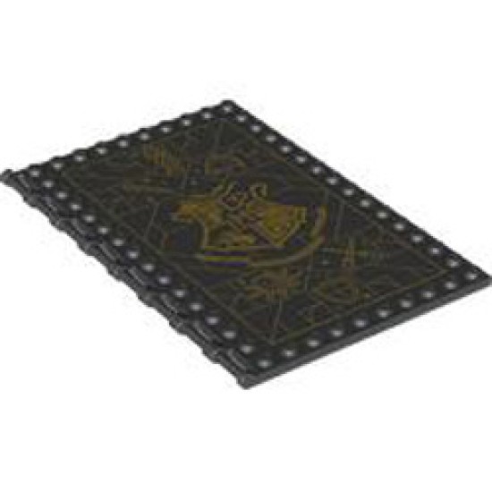 Plate 10X16 Horizontal 3.2 Shaft Number 6 Black