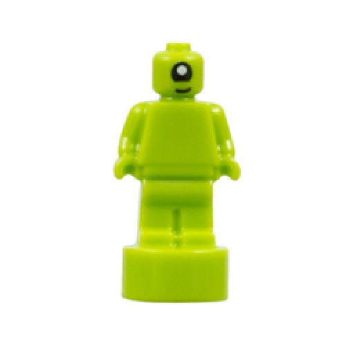 Alien Statue Trophy Minifigure Bright Yellowish Green