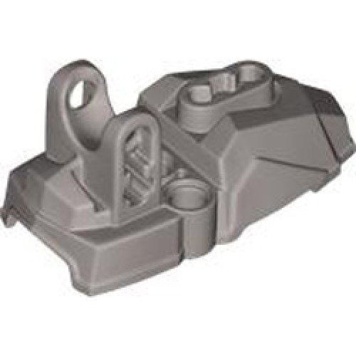 Base 3x7x3 with Ball Cup Diameter 10.2 Silver Metallic