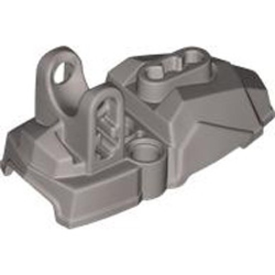 Base 3x7x3 with Ball Cup Diameter 10.2 Silver Metallic