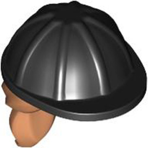 Mini Hat Number 14 with Hair Black