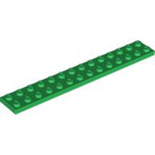 Plate 2x14 Dark Green