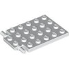Plate 4x5 with Shaft Diameter 3.2 White
