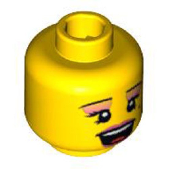 Mini Head with Pop Star Design Bright Yellow