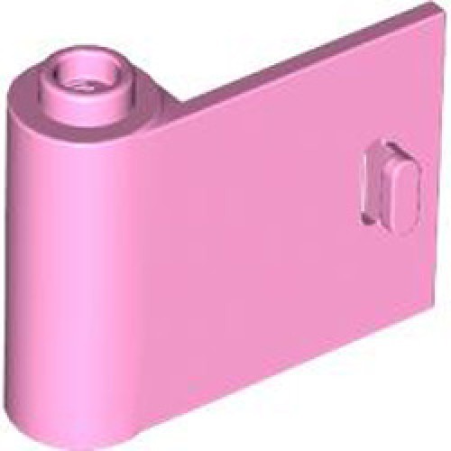Left Door with Knob Hinge 1x3x2 Light Purple