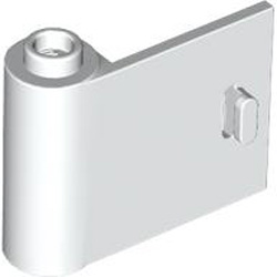 Left Door with Knob Hinge 1x3x2 White