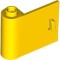 Left Door with Knob Hinge 1x3x2 Bright Yellow