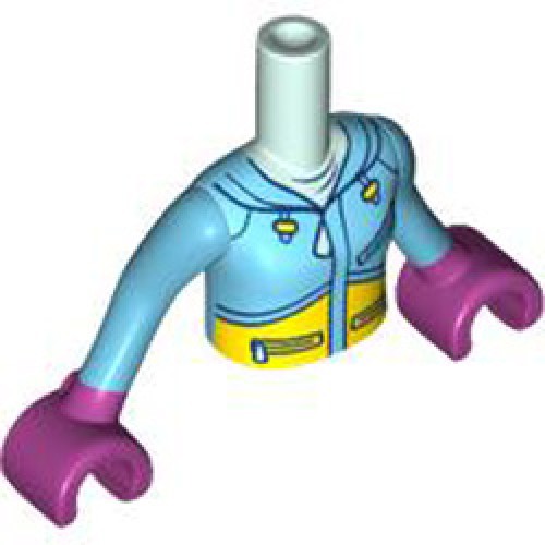 Torso, Girl with Arm Number 241 Aqua