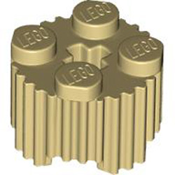 Profile Brick Diameter 15.83 with Cross Brick Yellow