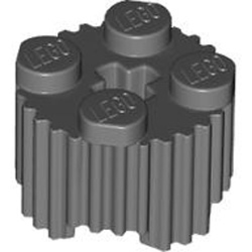 Profile Brick Diameter 15.83 with Cross Dark Stone Grey