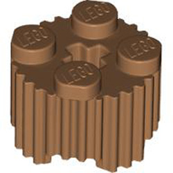 Profile Brick Diameter 15.83 with Cross Medium Nougat