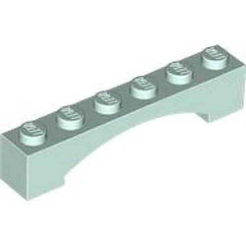 Brick 1x6 with Inside Bow Aqua