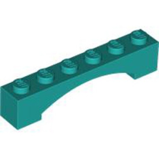 Brick 1x6 with Inside Bow Bright Bluish Green
