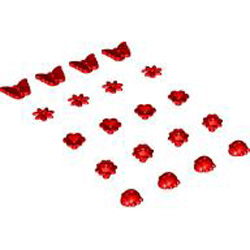 Accessories Flowers Bright Red