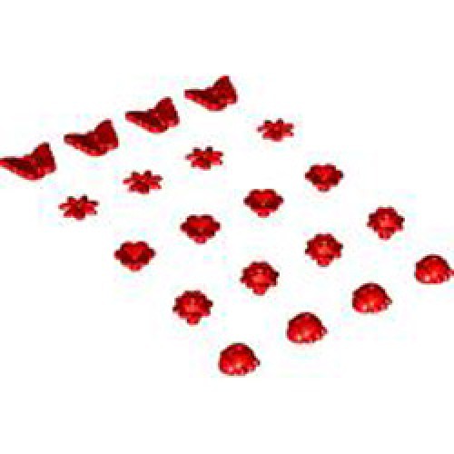 Accessories Flowers Bright Red