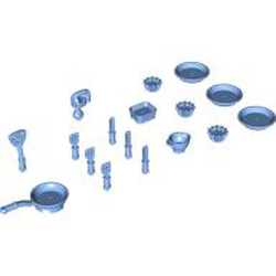 Accessories Kitchen Medium Blue