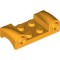 Wheel Arch 2x4 with Horizontal Knobs Flame Yellowish Orange