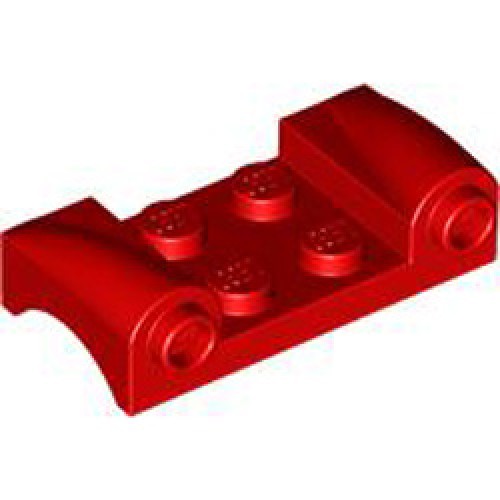 Wheel Arch 2x4 with Horizontal Knobs Bright Red