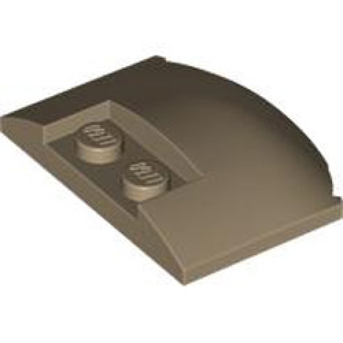 Plate with Bow 3x4x2/3 with Knobs Sand Yellow