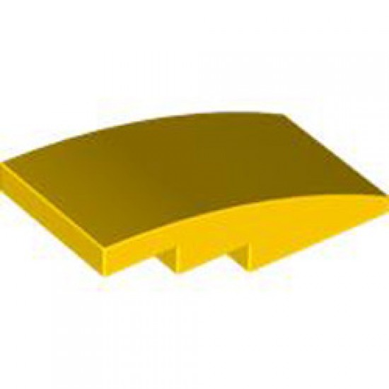 Brick with Bow 2x4 Bright Yellow