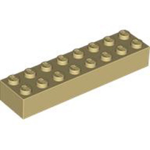 Brick 2x8 Brick Yellow