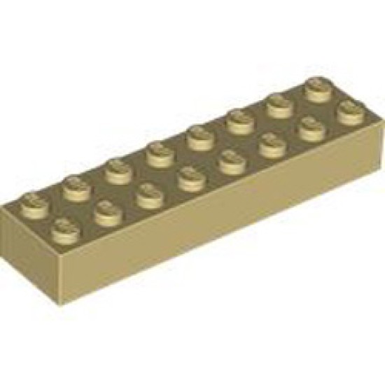 Brick 2x8 Brick Yellow