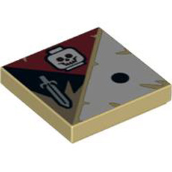 Flat Tile 2x2 - AG 1 - Tie Brick Yellow