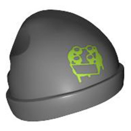 Stocking Cap with Brick Design Dark Stone Grey