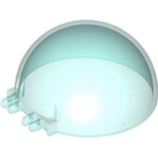 Dome Diameter 63.77 with Combi Hinge Transparent Light Blue