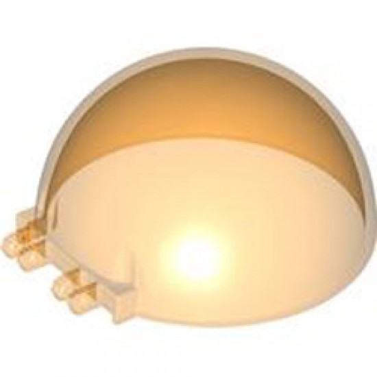 Dome Diameter 63.77 with Combi Hinge Transparent Bright Orange
