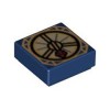 Flat Tile 1x1 Number 58 Earth Blue