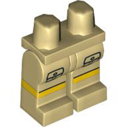 Lower Body with Two Cargo Pockets and Yellow Band Brick Yellow