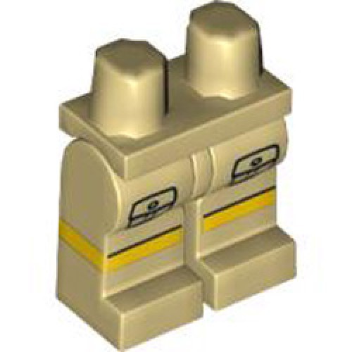 Lower Body with Two Cargo Pockets and Yellow Band Brick Yellow