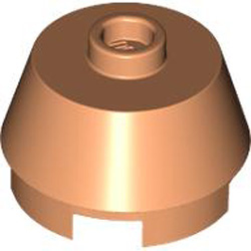 2x2 Round Slope Brick with Knob Nougat