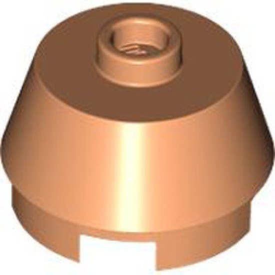 2x2 Round Slope Brick with Knob Nougat