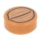 Flat Tile 1x1 Round with Walnut Medium Nougat