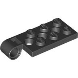 Hinge Plate Top 2x4 With 4.85 Hole Black