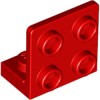 Angular Plate 1x2 2/2 Bright Red
