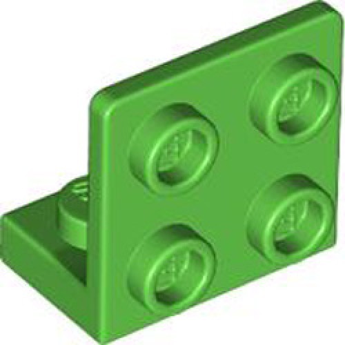 Angular Plate 1x2 2/2 Bright Green