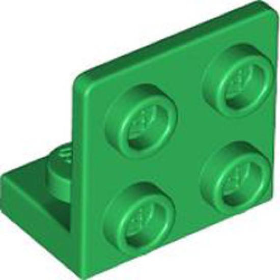 Angular Plate 1x2 2/2 Dark Green