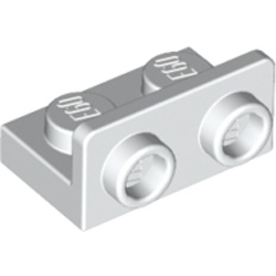 Angular Plate 1x2 1/2 White