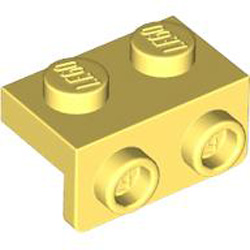 Angular Plate 1.5 Top 1x2 1/2 Cool Yellow