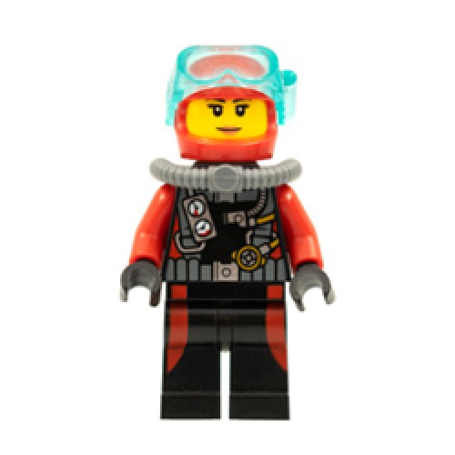 Female Scuba Diver without Flippers Minifigure