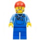 Tow Truck Driver, Red Bandana Minifigure