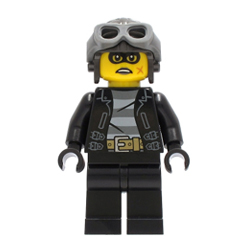 Clara the Criminal with Titanium Metallic Aviator Cap Minifigure