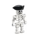 Skeleton with Black Pirate Tricorne Minifigure