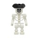 Skeleton with Black Pirate Tricorne Minifigure