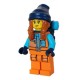 Arctic Explorer - Female, bright Orange Jacket with Backpack Minifigure