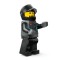 Male Race Car Driver with Racing Suit with Hawk Head Logo Minifigure Male Race Car Driver with Racing Suit with Hawk Head Logo Minifigure