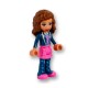 Olivia with Bright Purple Skirt and Earth Blue Jacket Minifigure
